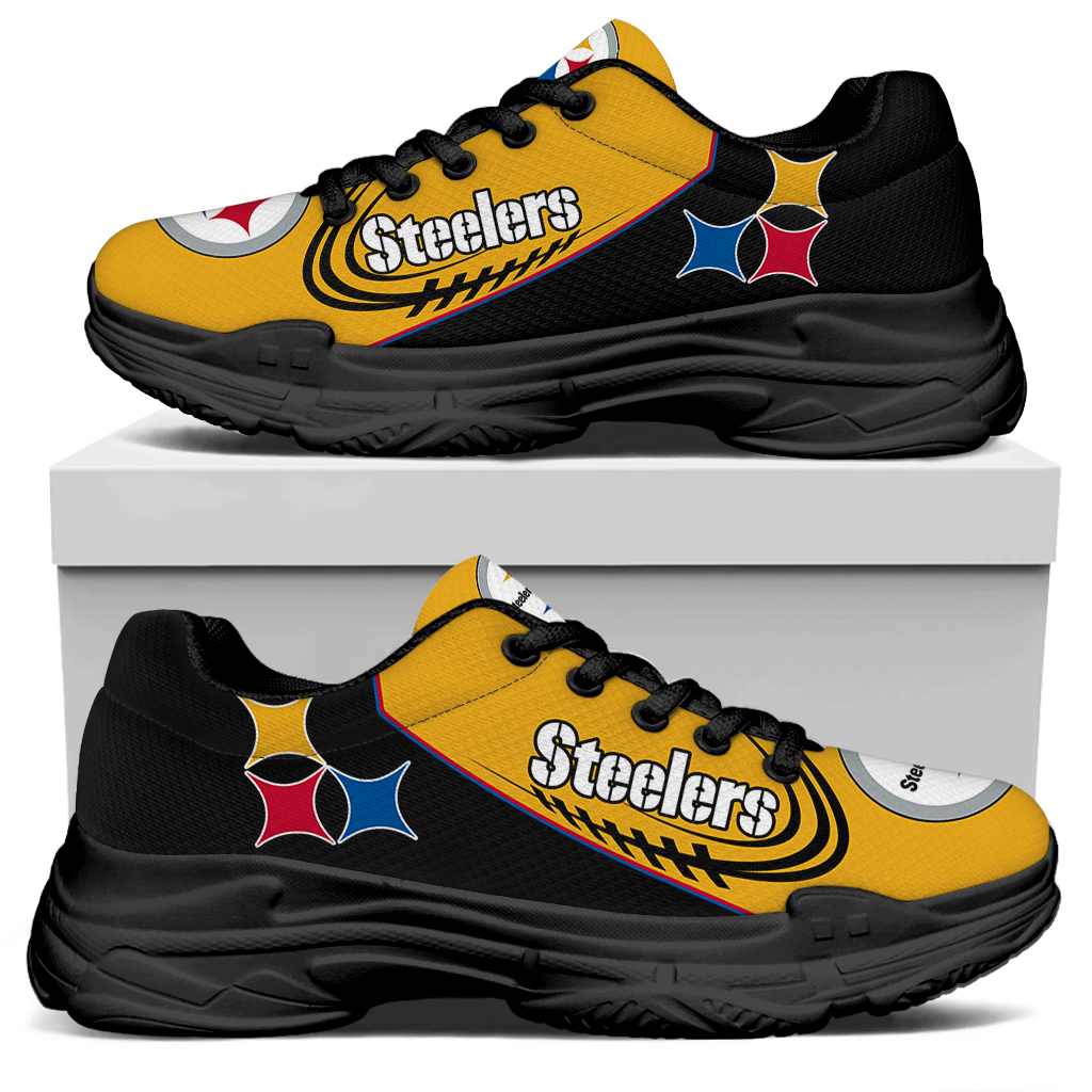Men's Pittsburgh Steelers Edition Chunky Sneakers With Line 001